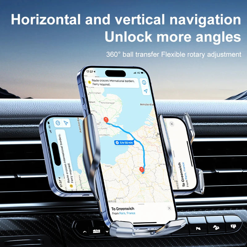 Wireless Magnetic Car Charger 15W Fast Charging Mount