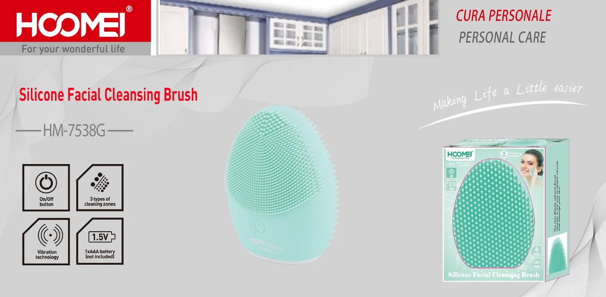 HOOMEI Electric Silicone Facial Cleansing Brush