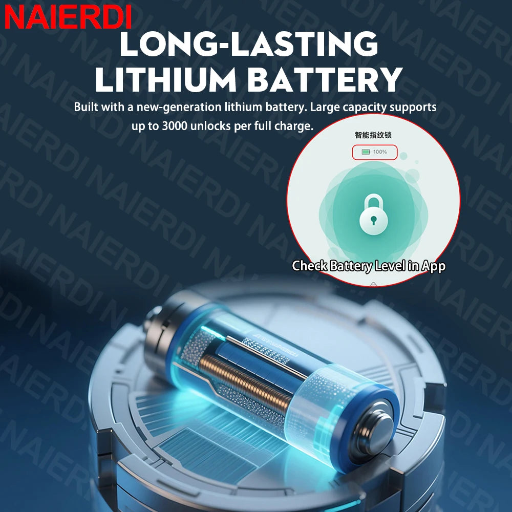 Smart Lock Cylinder with Tuya App & Fingerprint Access