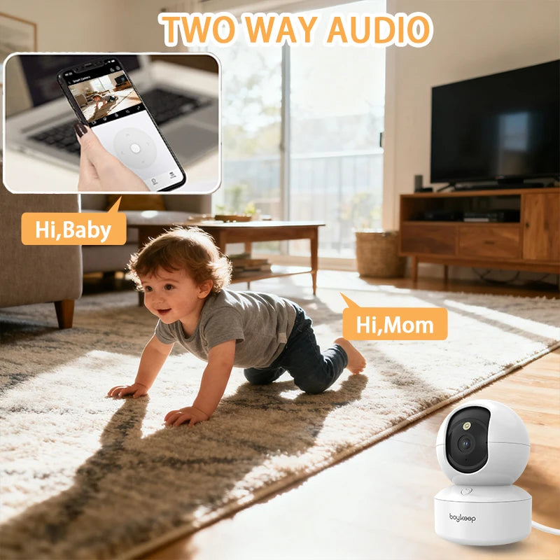 HD Smart Pet Camera - 360° Wifi Indoor Security Camera