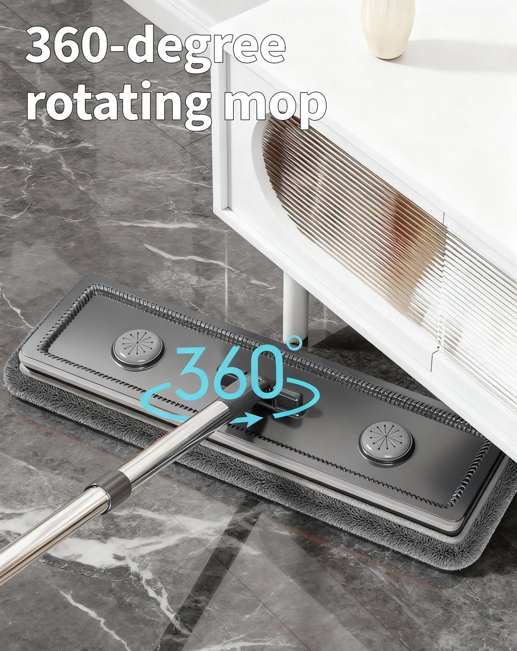 Joybos® Ultra-Slim Mop & Self-Wringing Bucket Set