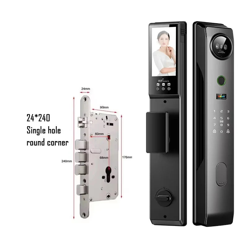 3D Face Recognition Smart Lock with Built-in Camera & Screen