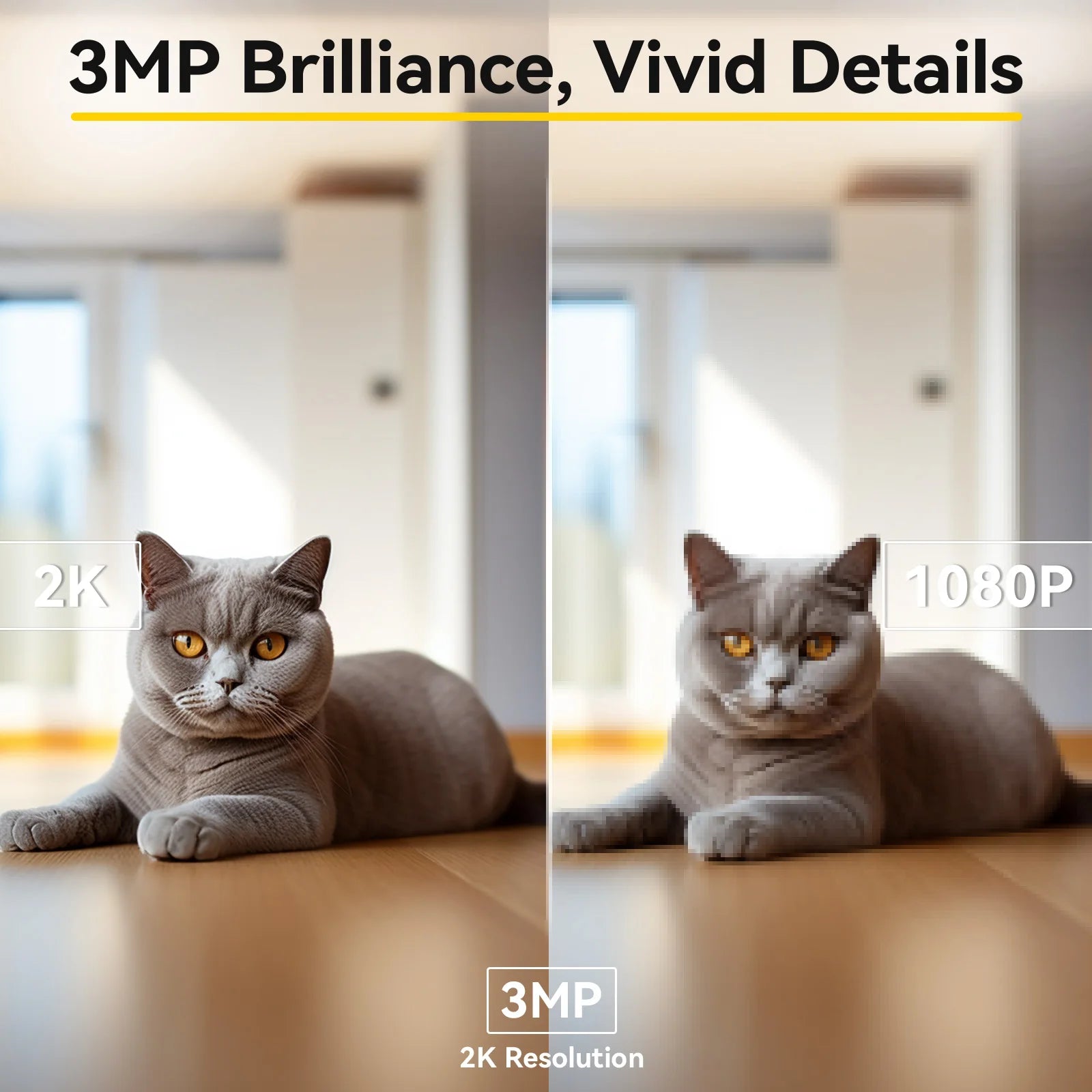 HD Smart Pet Camera - 360° Wifi Indoor Security Camera