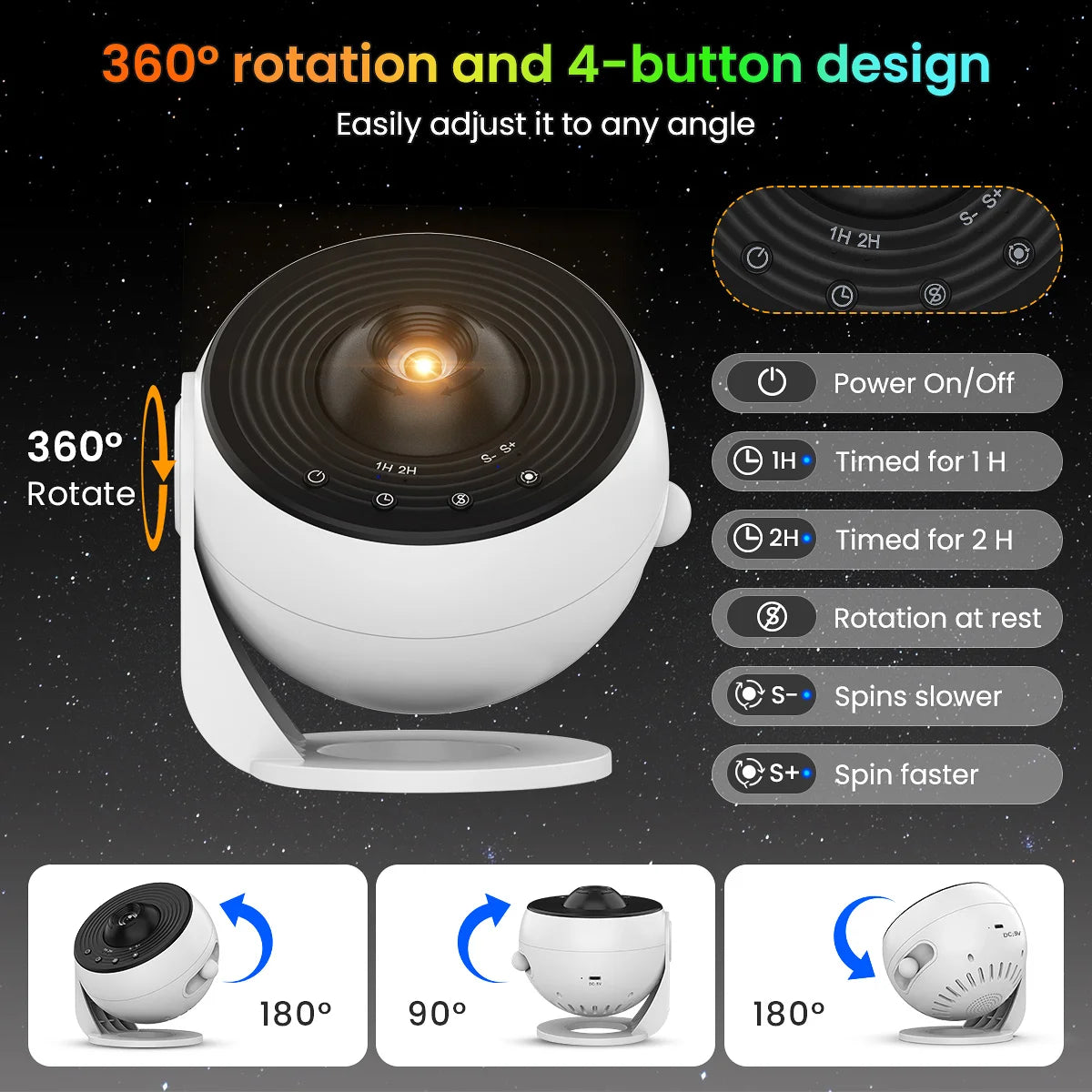 13-in-1 Planetarium Galaxy Star Projector