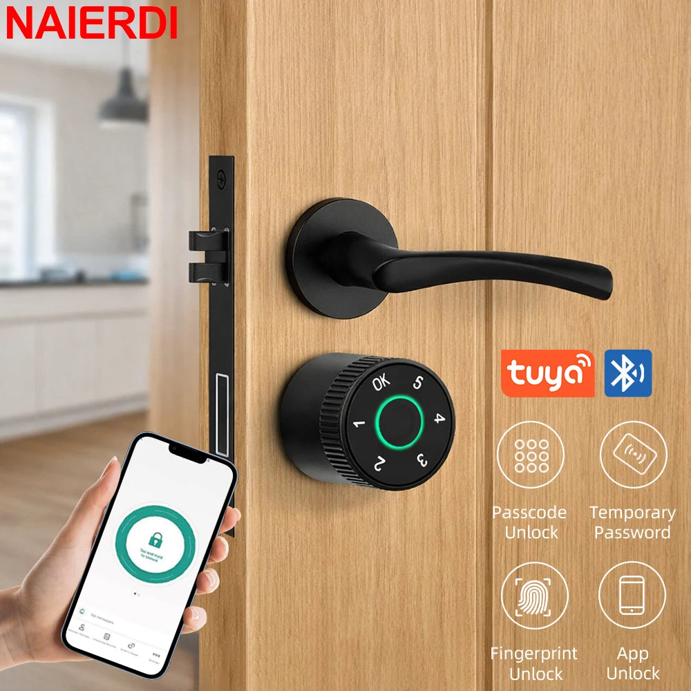 Smart Lock Cylinder with Tuya App & Fingerprint Access