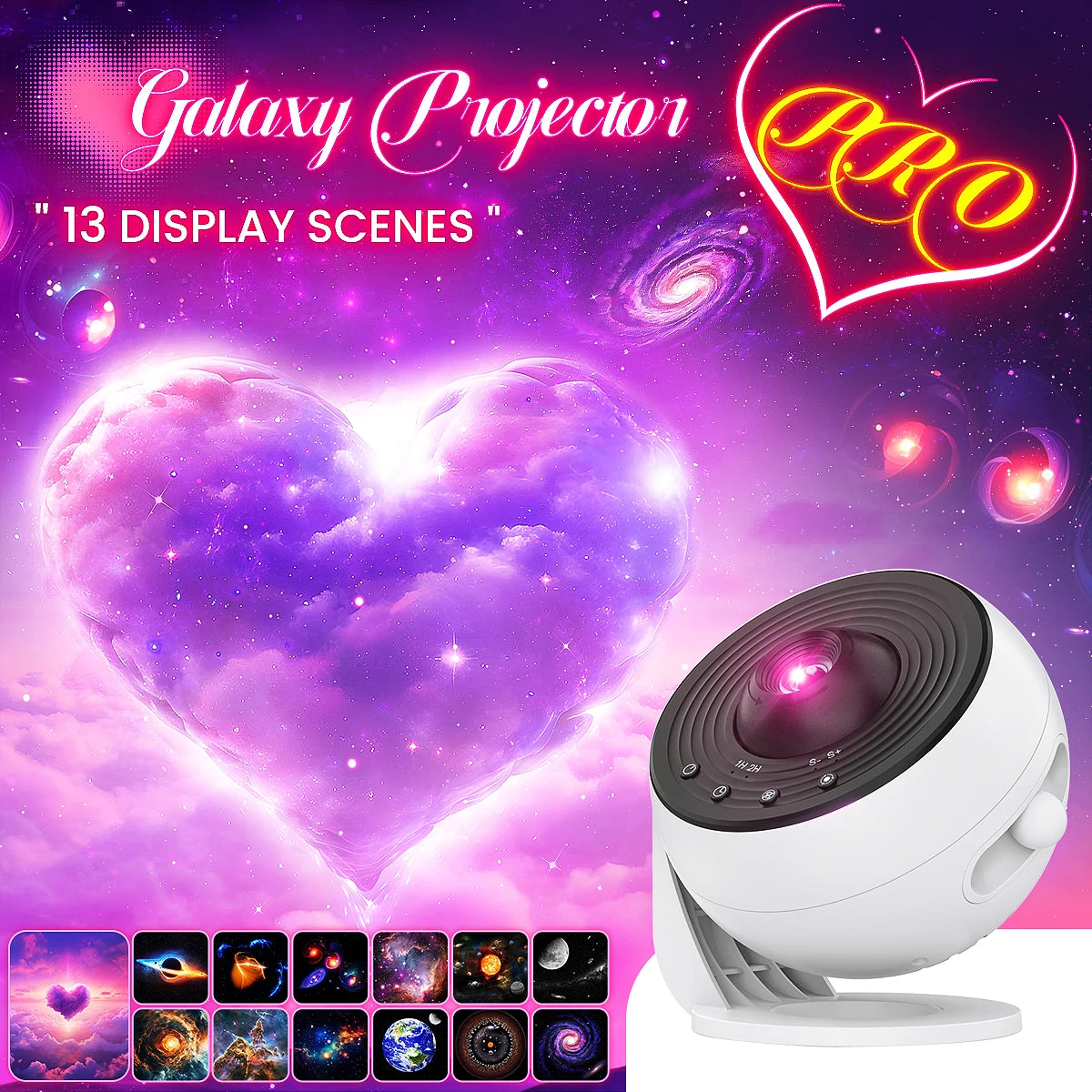 13-in-1 Planetarium Galaxy Star Projector