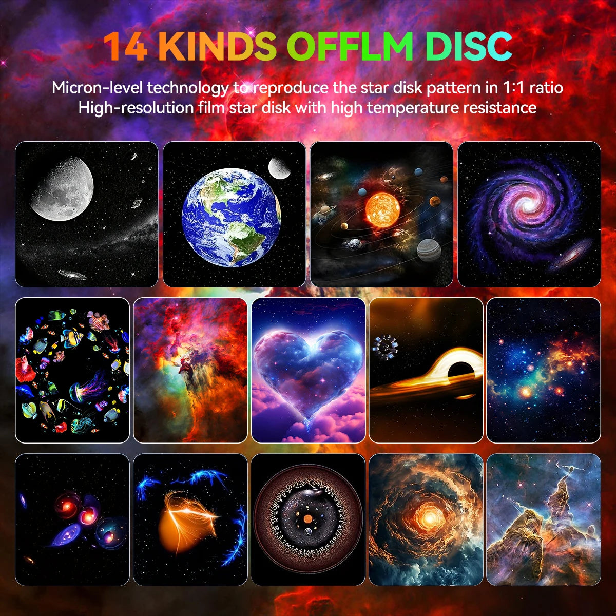 14-in-1 Planetarium HD Galaxy Projector