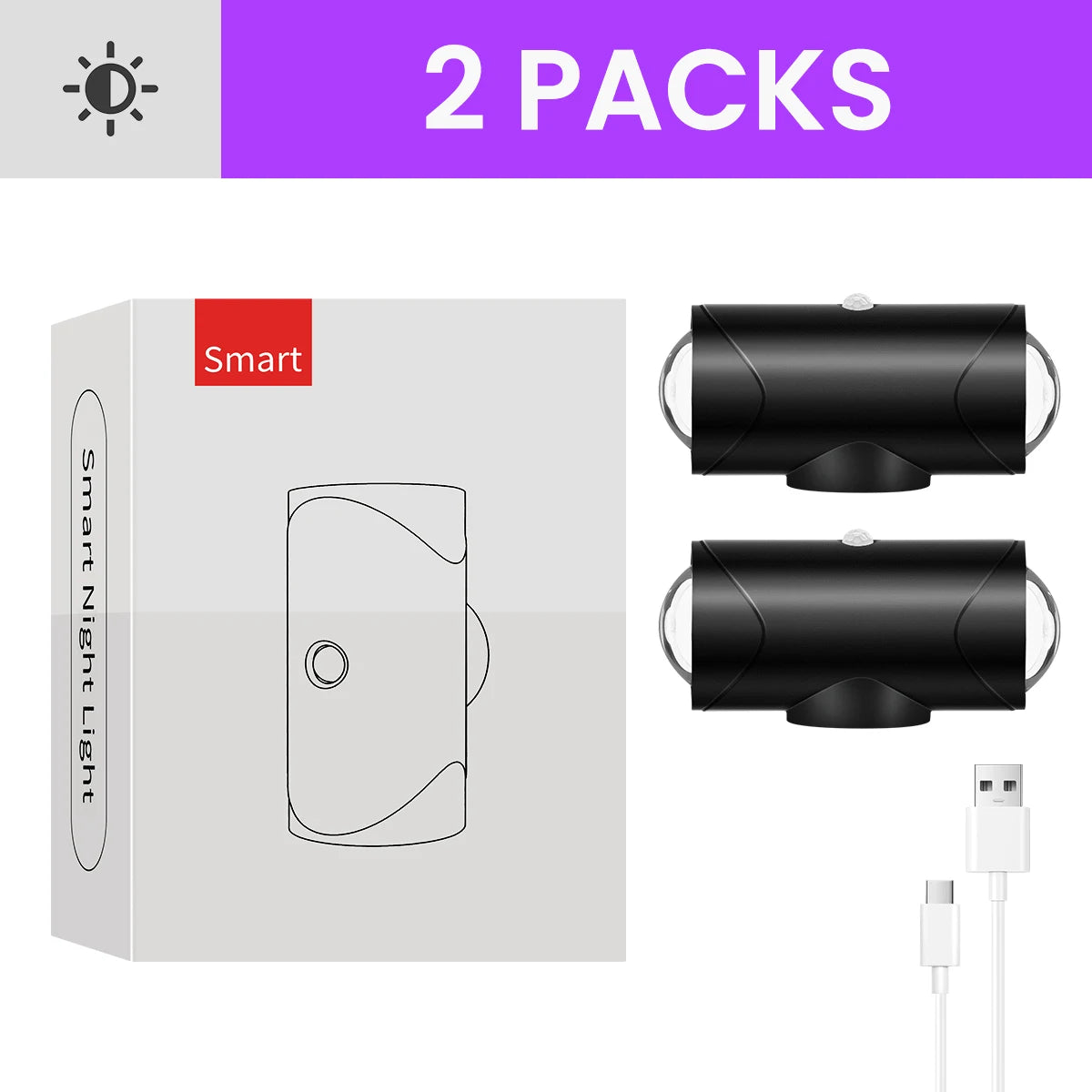 Smart Rechargeable Motion Sensor LED Wall Light | Color Changing & Magnetic Stick-on
