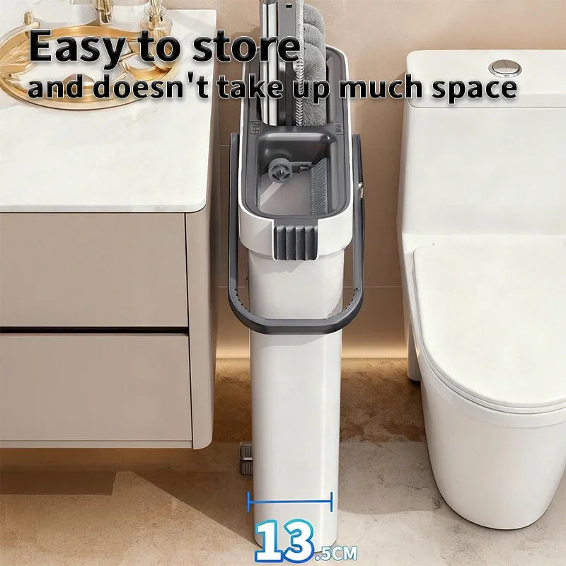 Joybos® Ultra-Slim Mop & Self-Wringing Bucket Set