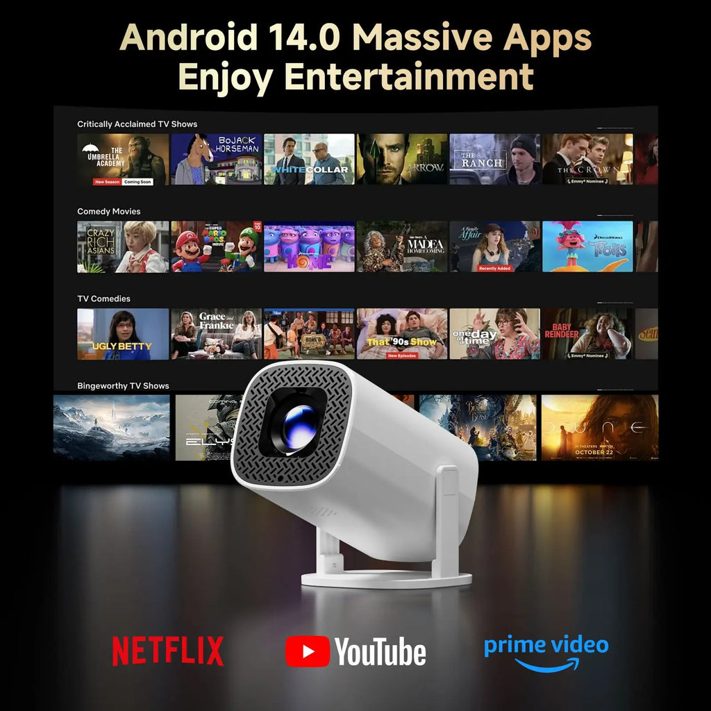 P30Pro Smart Mini Projector 4K - Android 14