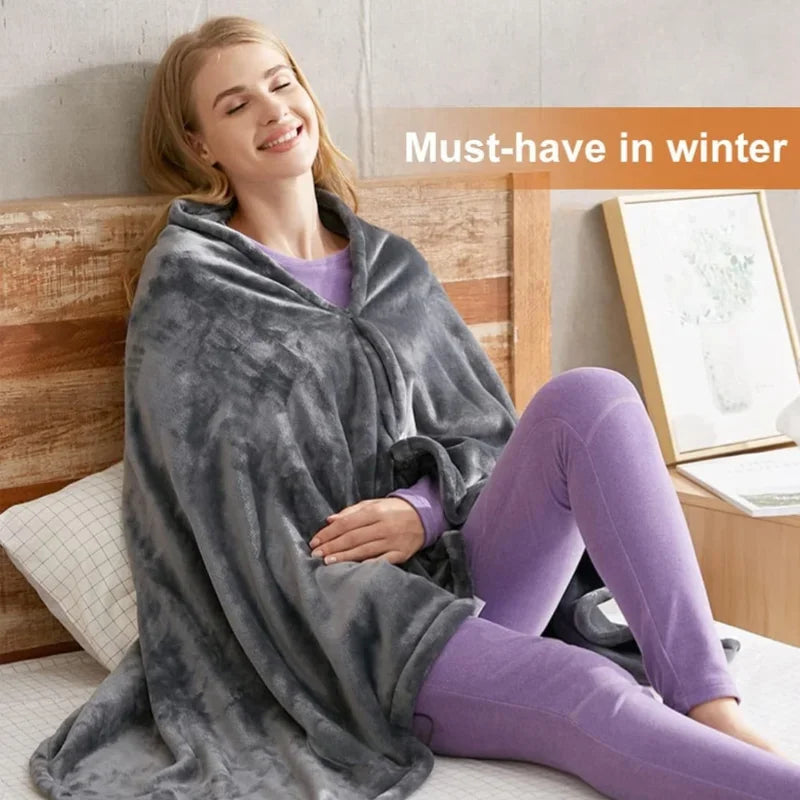 CozyWarm™ Wearable USB Electric Heated Blanket (3 Heat Levels)