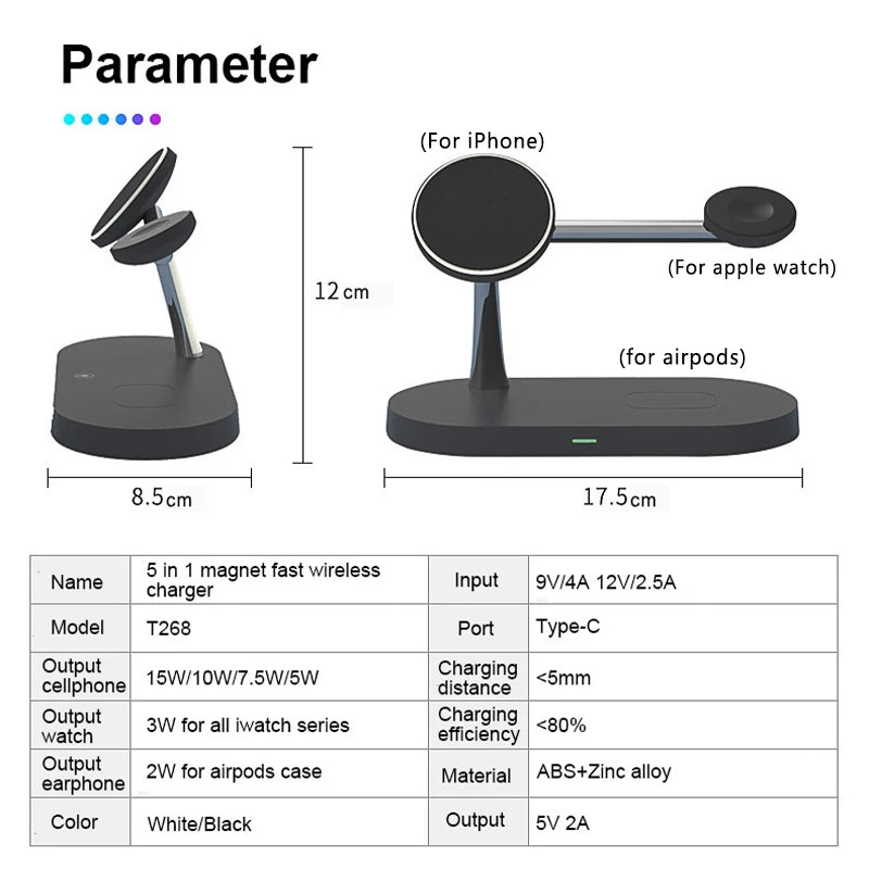3-in-1 Smart Wireless Charging Station