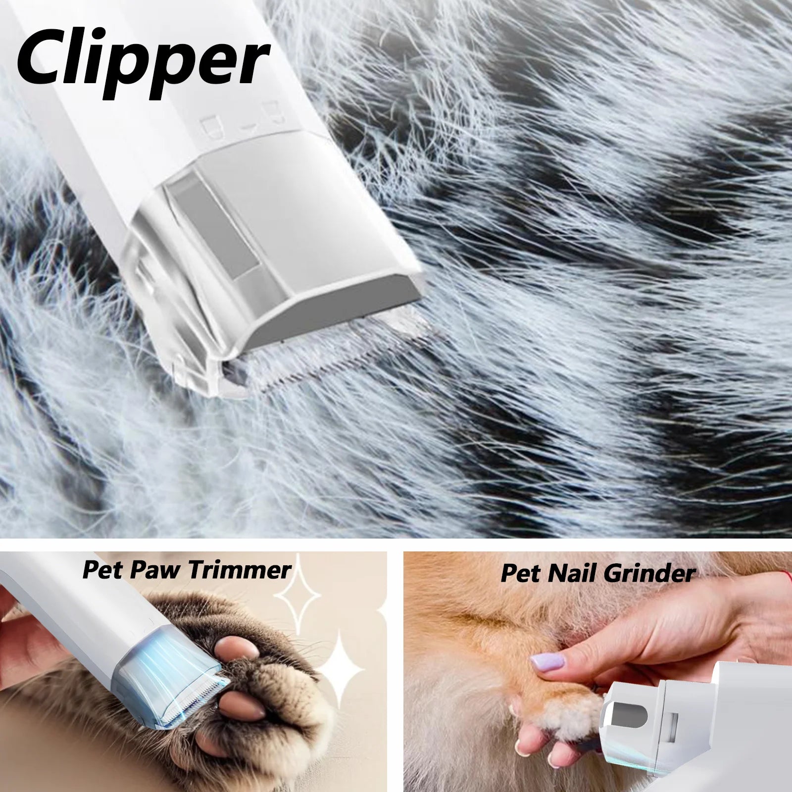 Dog Grooming Vacuum Cleaner Large Capacity Dust Cup 3 - speed Pet Hair Clipper Suction Grooming Kit for Dogs Cats