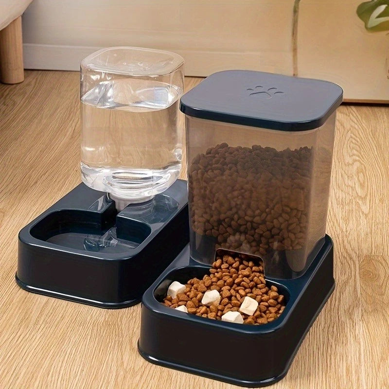 2-in-1 Automatic Pet Food & Water Dispenser Set