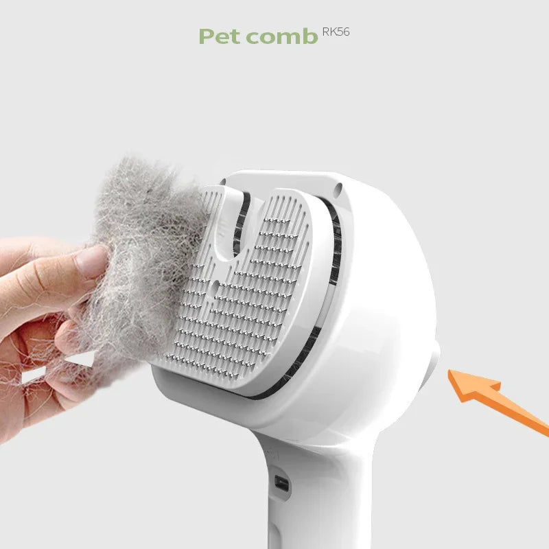 3-in-1 Electric Steamy Pet Grooming Comb