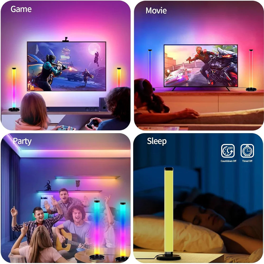 ZOQVANI Smart RGBIC Gaming LED Light Bars with App & Voice Control