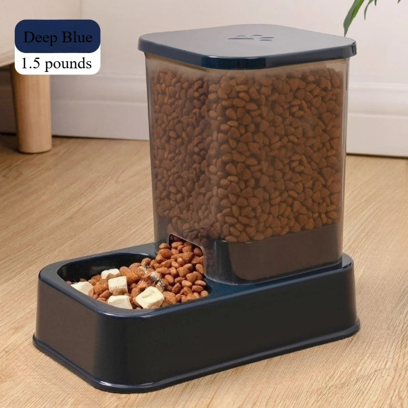 2-in-1 Automatic Pet Food & Water Dispenser Set