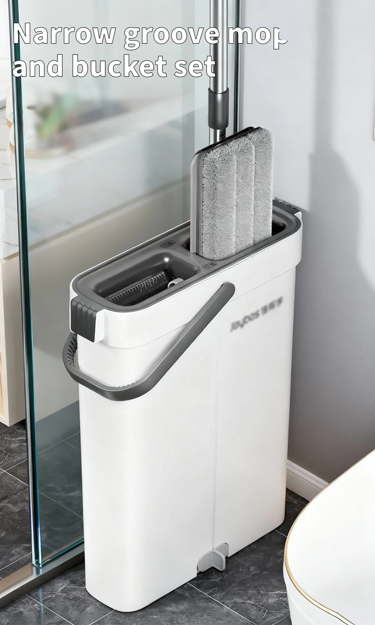 Joybos® Ultra-Slim Mop & Self-Wringing Bucket Set
