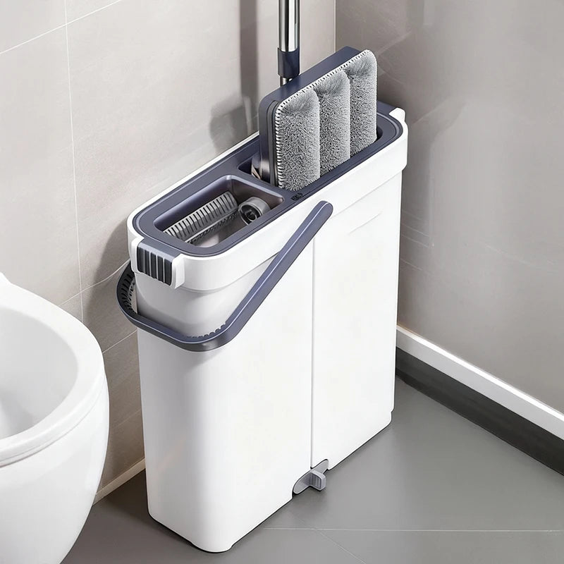 Joybos® Ultra-Slim Mop & Self-Wringing Bucket Set