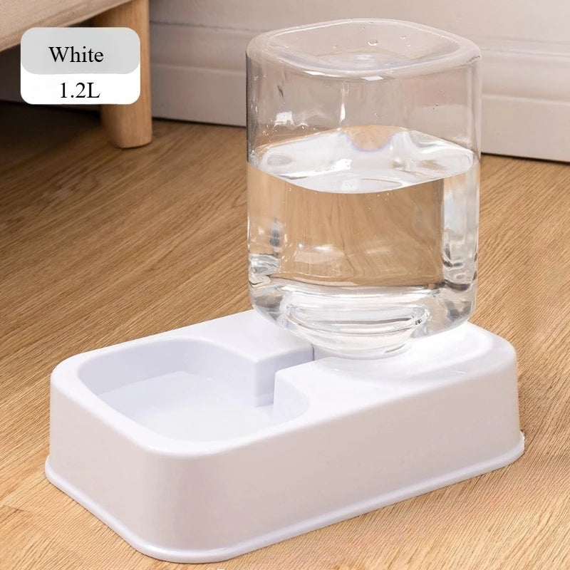 2-in-1 Automatic Pet Food & Water Dispenser Set