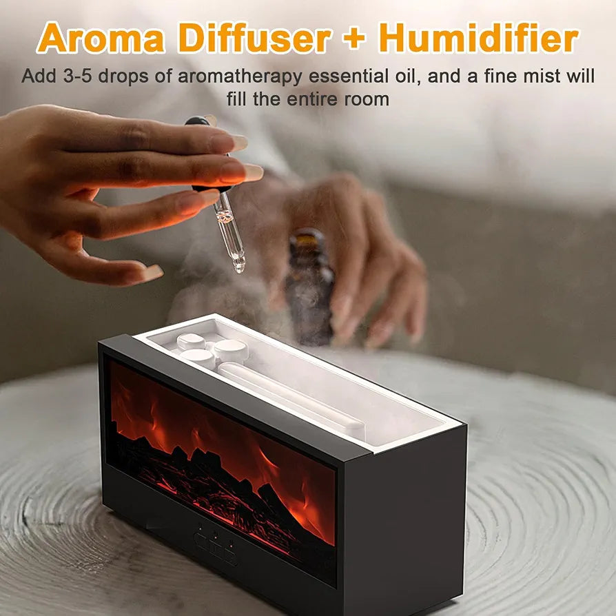 ZOQVANI™ Flame Effect Essential Oil Diffuser & Air Humidifier