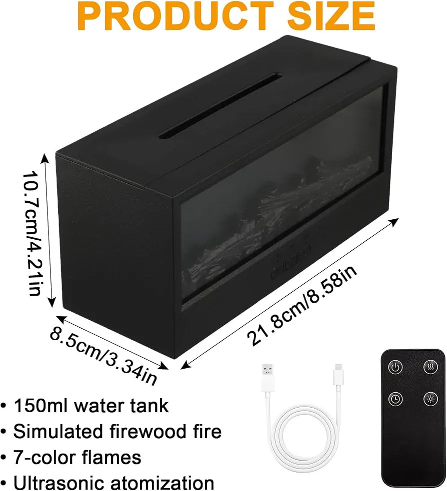 ZOQVANI™ Flame Effect Essential Oil Diffuser & Air Humidifier